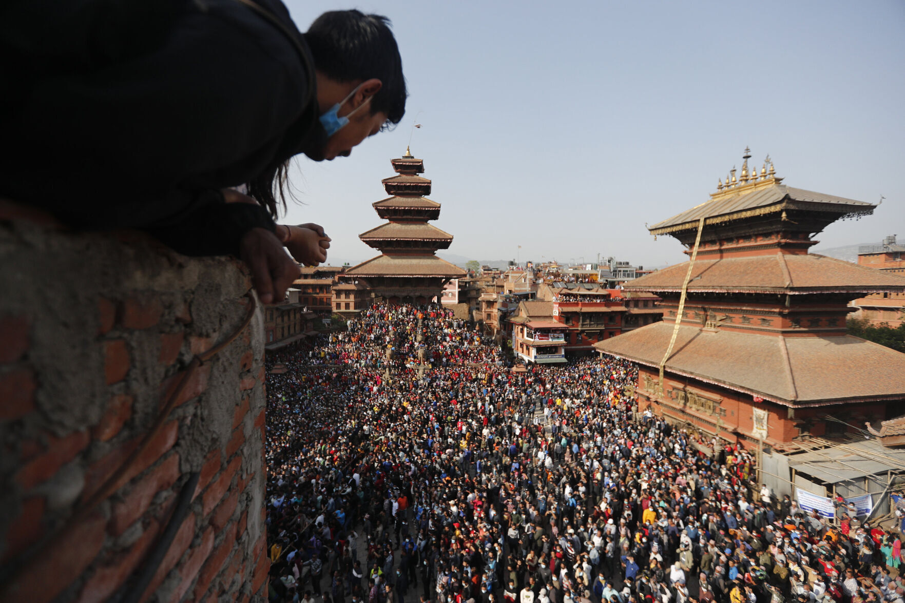 APTOPIX Nepal Festival